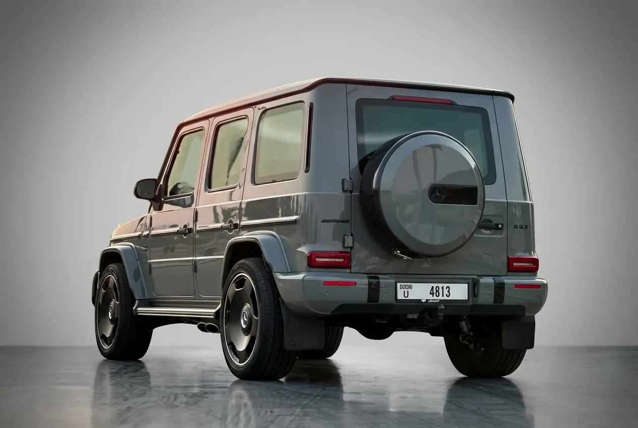Mercedes G63 2023 Grey rental in Dubai thumbnail 4