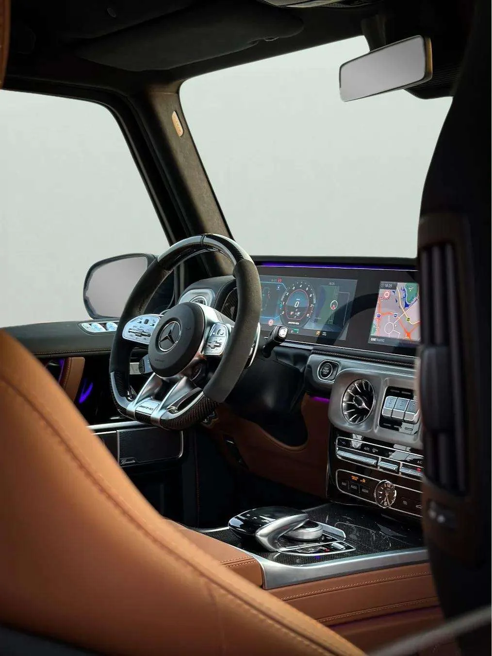 Mercedes G63 2023 Grey rental in Dubai thumbnail 5