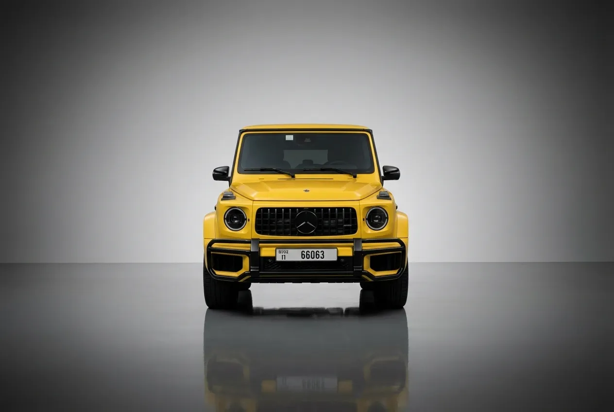 Mercedes G63 2025 Yellow rental Dubai