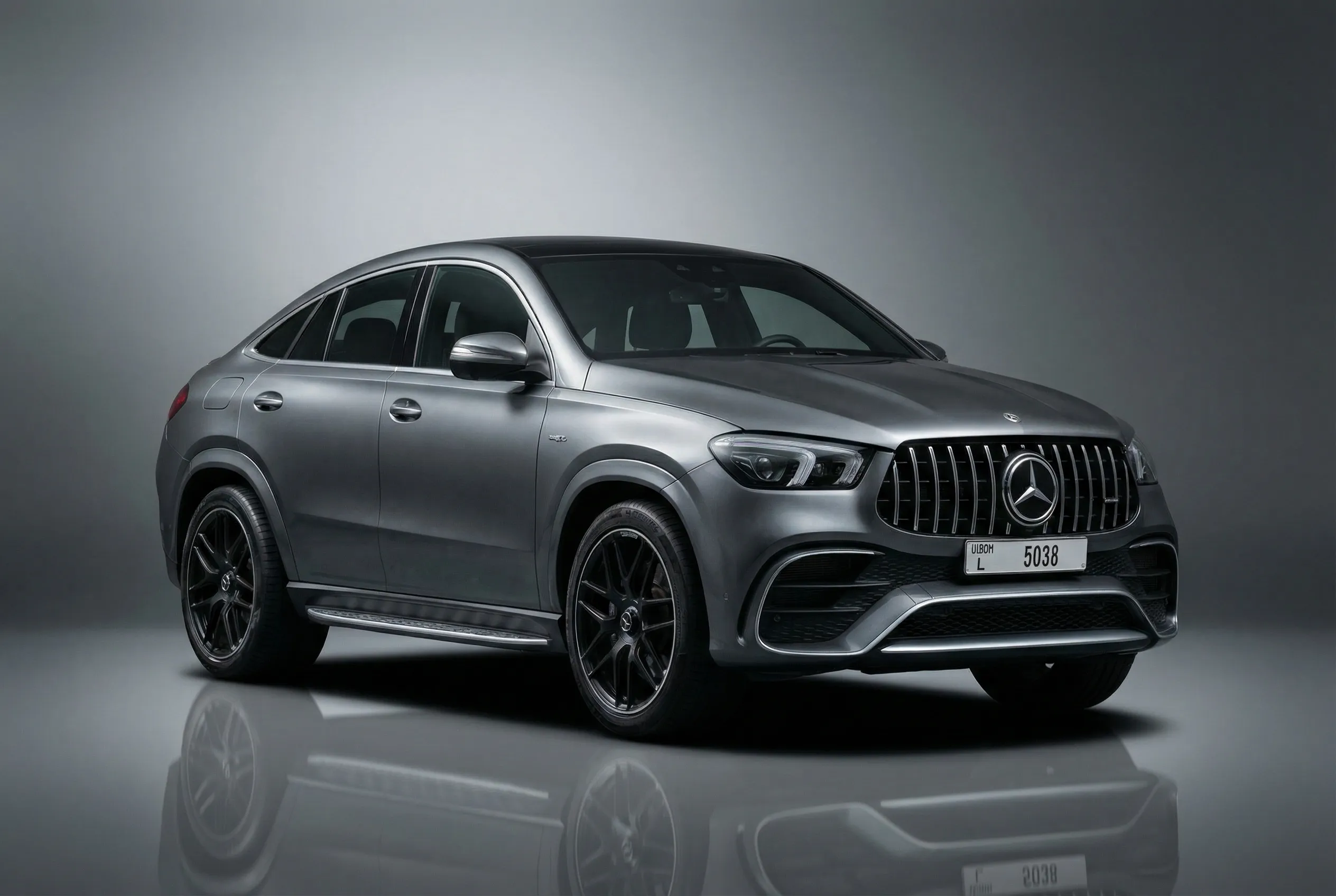 Mercedes Gle 53 2023 Grey rental in Dubai thumbnail 2