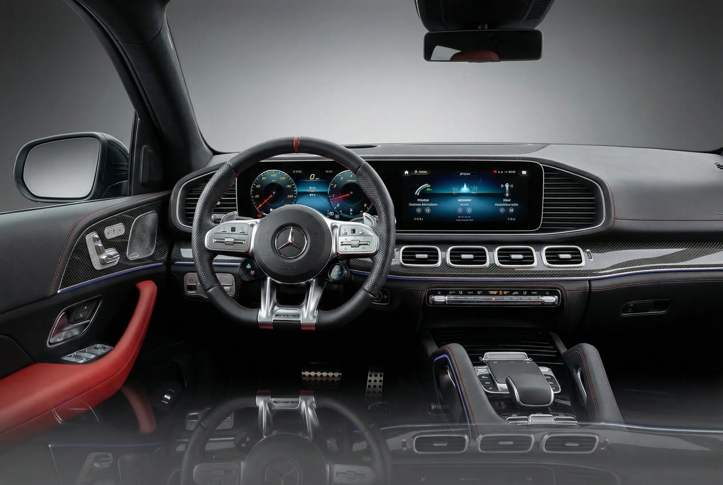 Mercedes Gle 53 2023 Grey rental in Dubai thumbnail 5