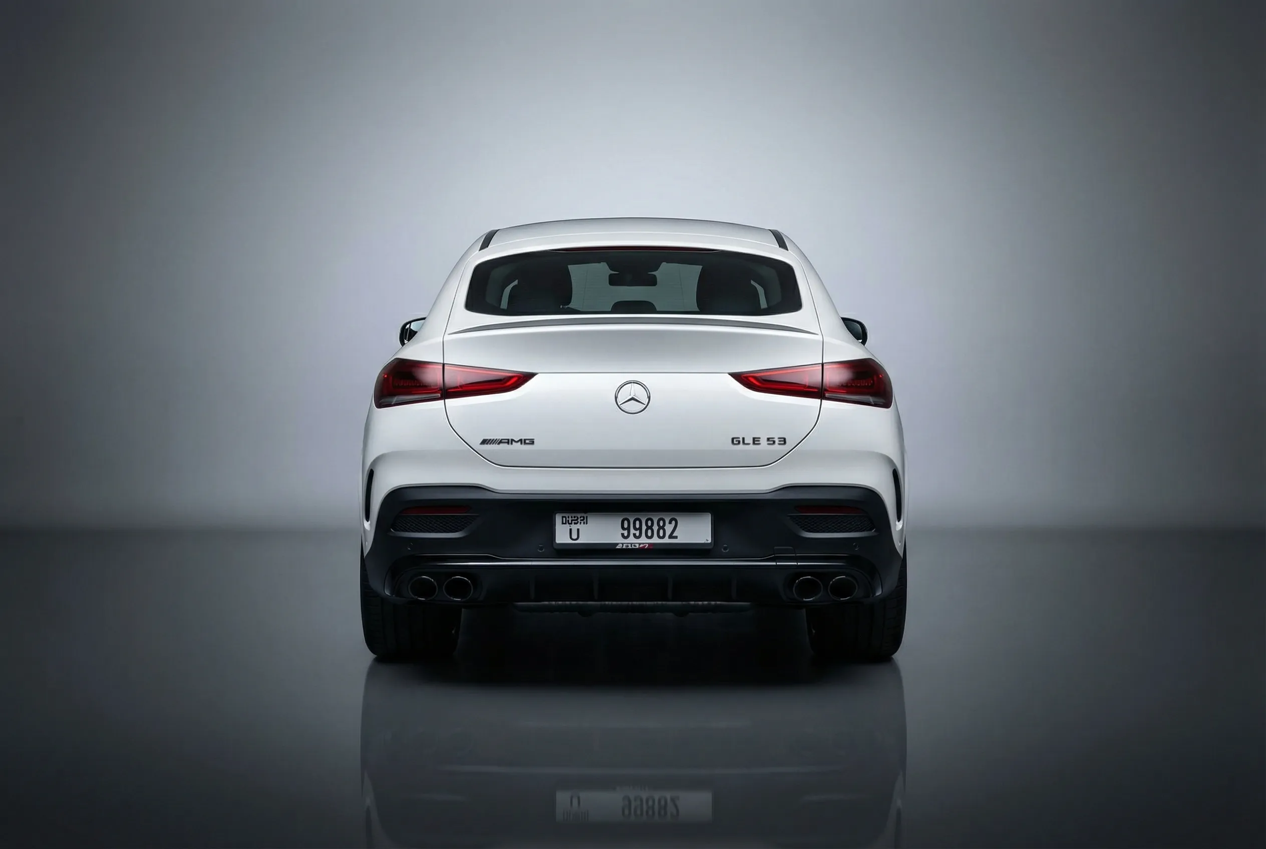 Mercedes Gle 53 2023 White rental in Dubai thumbnail 3