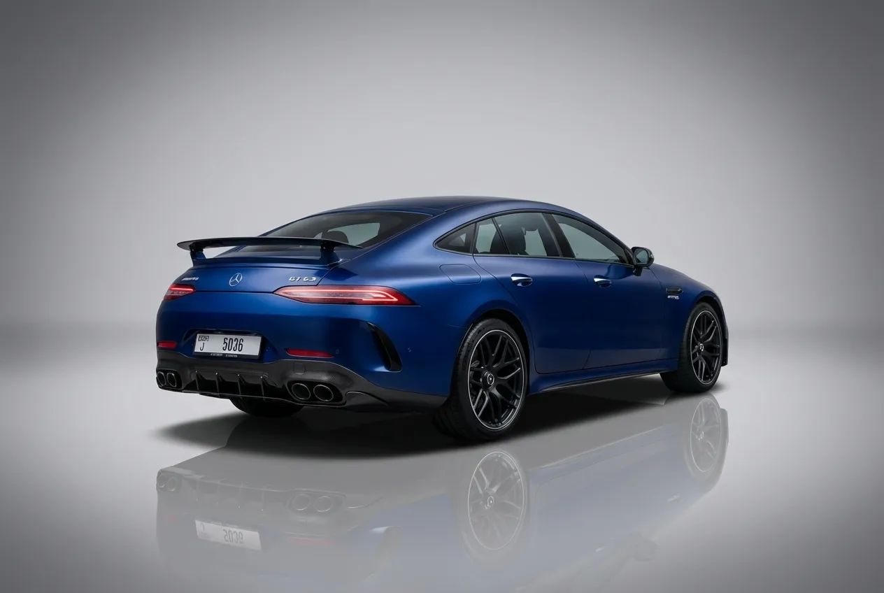 Mercedes Amg Gt 63 2023 Blue rental in Dubai thumbnail 2
