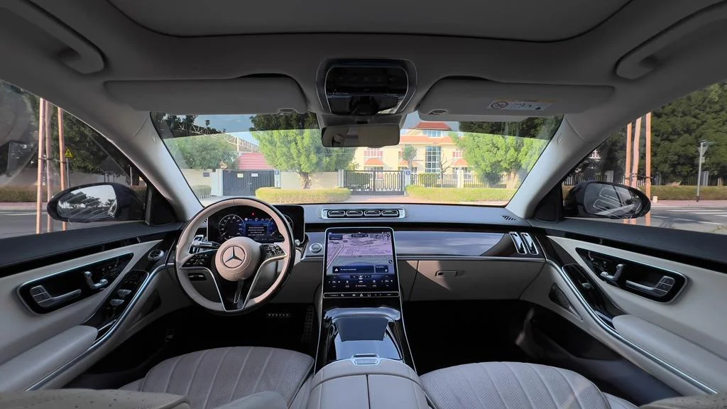 Mercedes S500 2023 Black rental in Dubai thumbnail 7