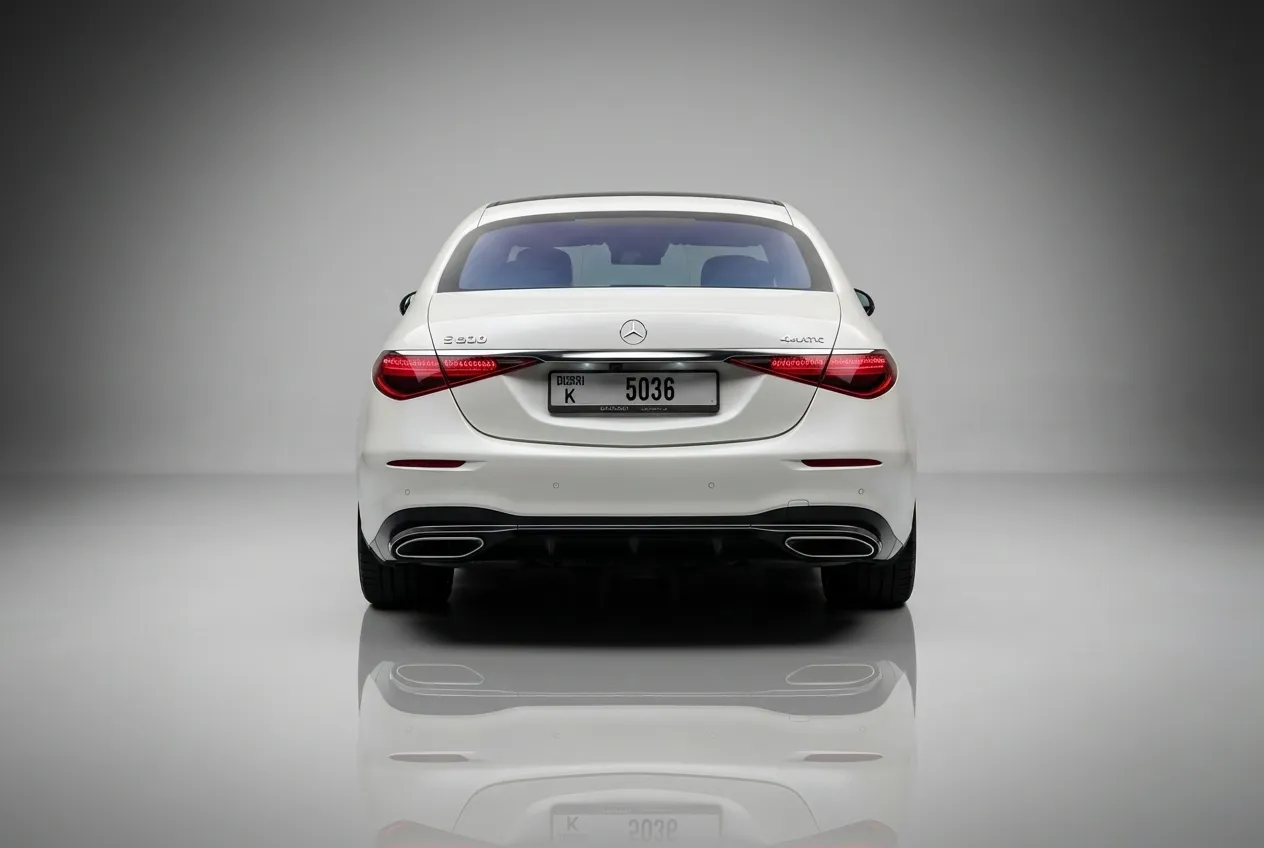Mercedes S500 2023 White rental in Dubai thumbnail 3