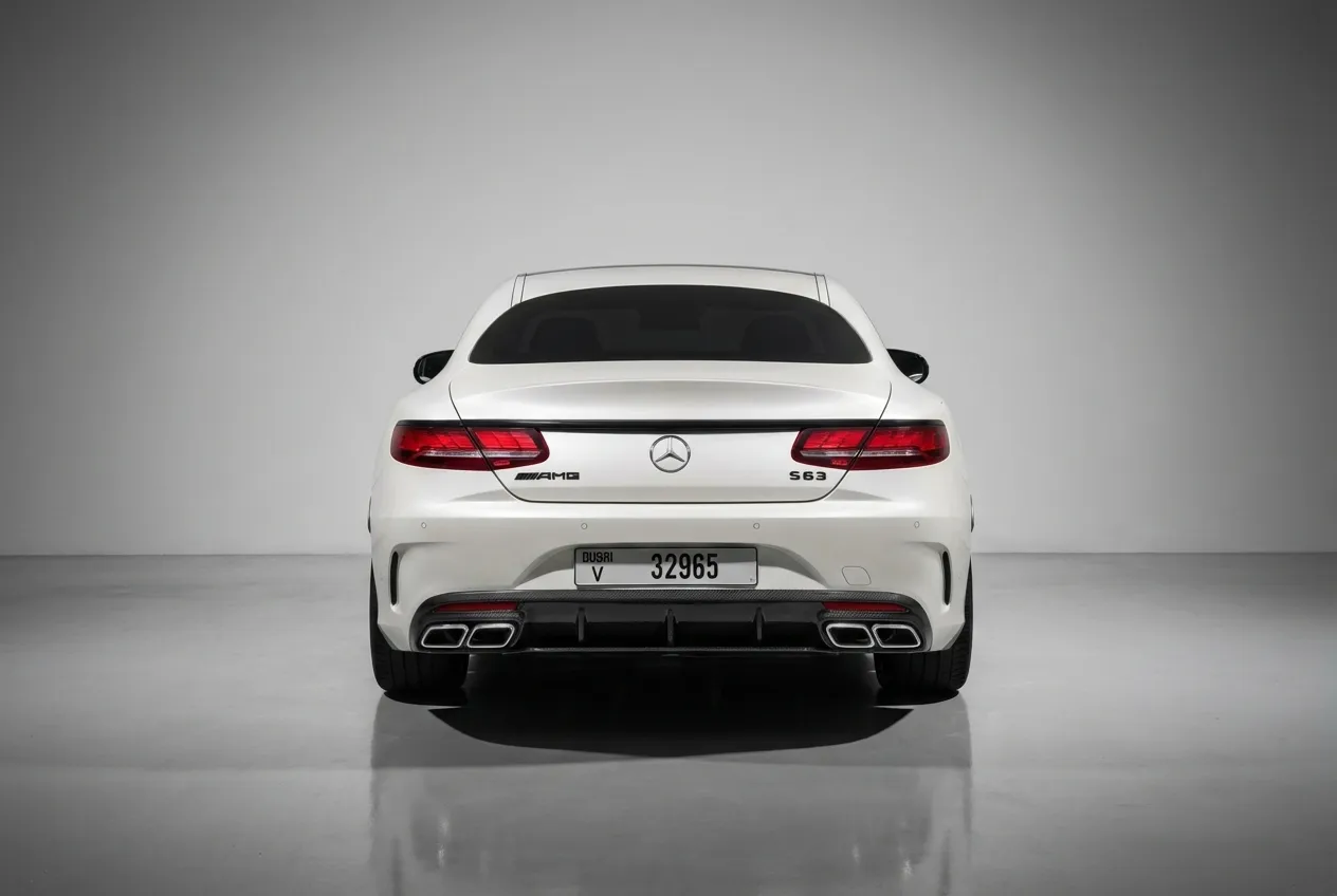 Mercedes Amg S63 2023 White rental in Dubai thumbnail 4