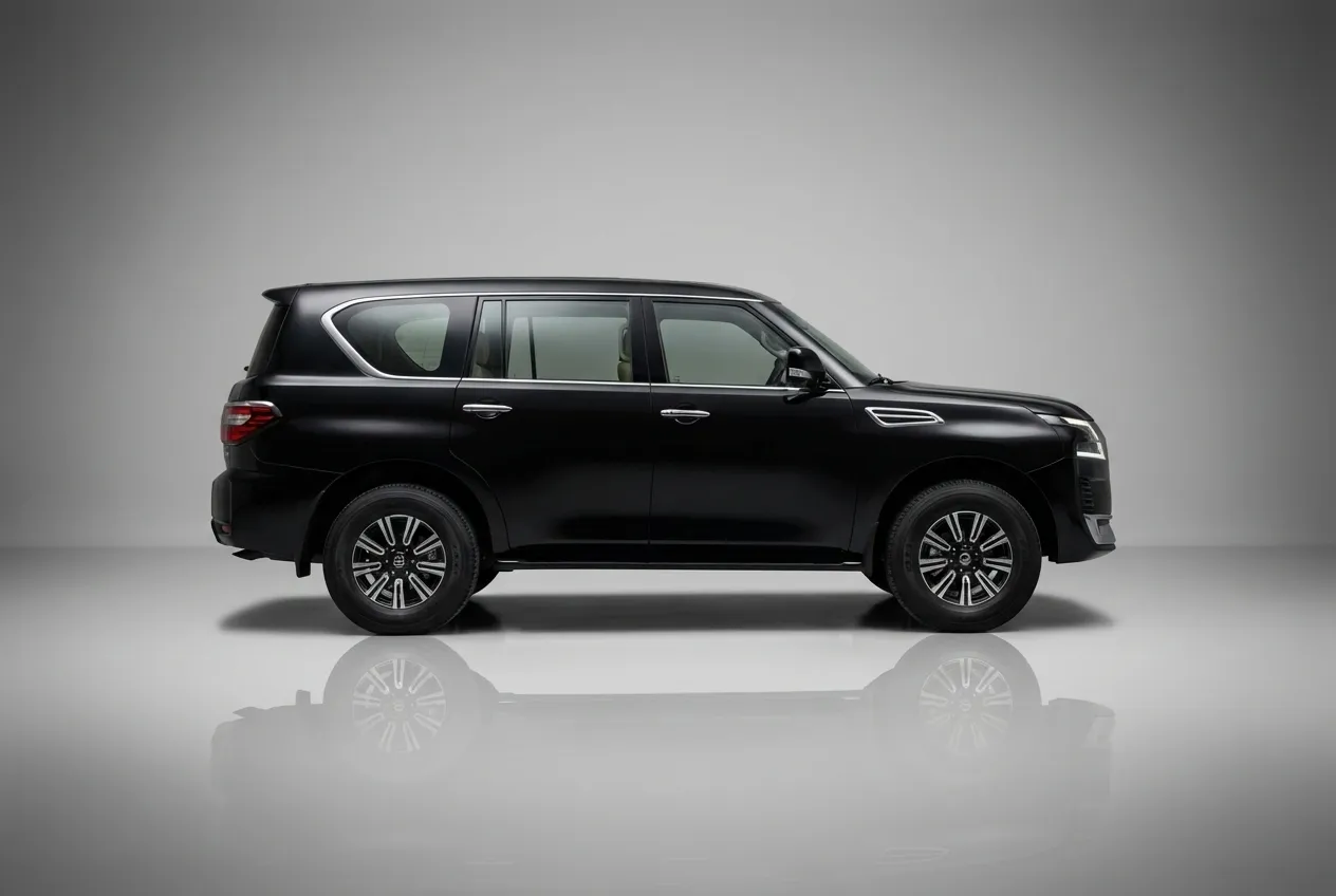 Nissan Patrol 2023 Black rental in Dubai thumbnail 3