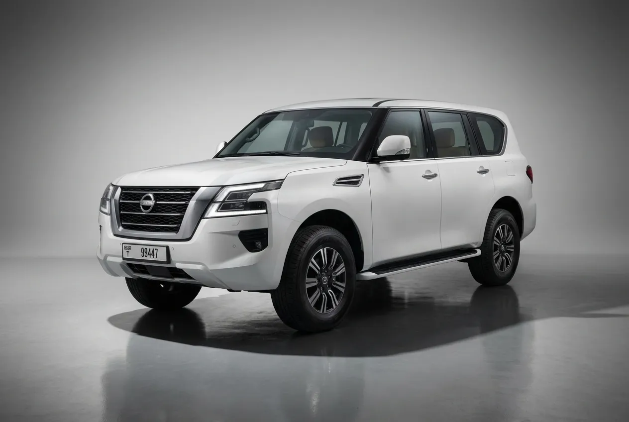 Nissan Patrol 2023 White rental in Dubai thumbnail 2