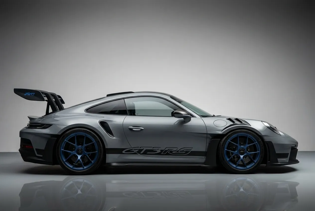 Porsche 911 Gt3 Rs 2024 Grey rental in Dubai thumbnail 3