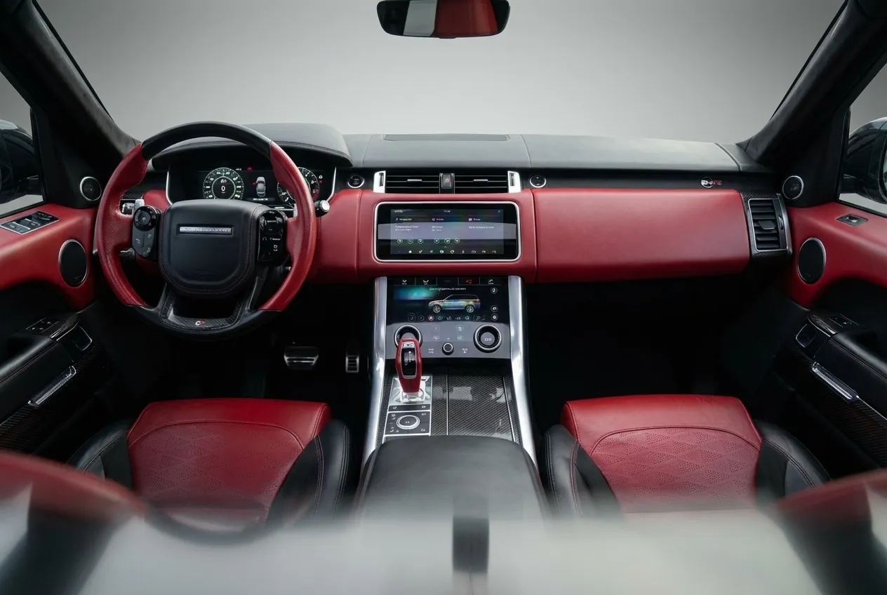 Land Rover Range Rover Sport Svr 2022 Blue rental in Dubai thumbnail 7