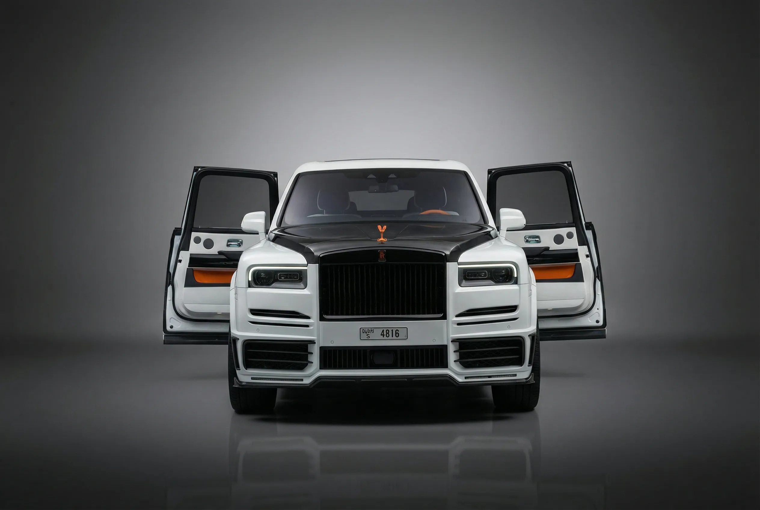 Rolls Royce Cullinan Mansory 2021 White rental in Dubai thumbnail 3
