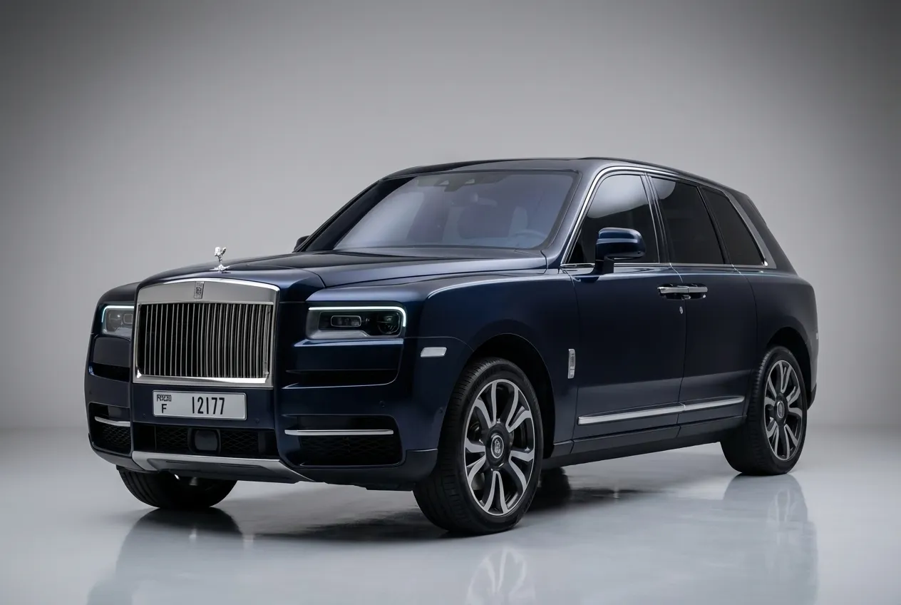 Rolls Royce Cullinan 2021 Blue rental in Dubai thumbnail 2