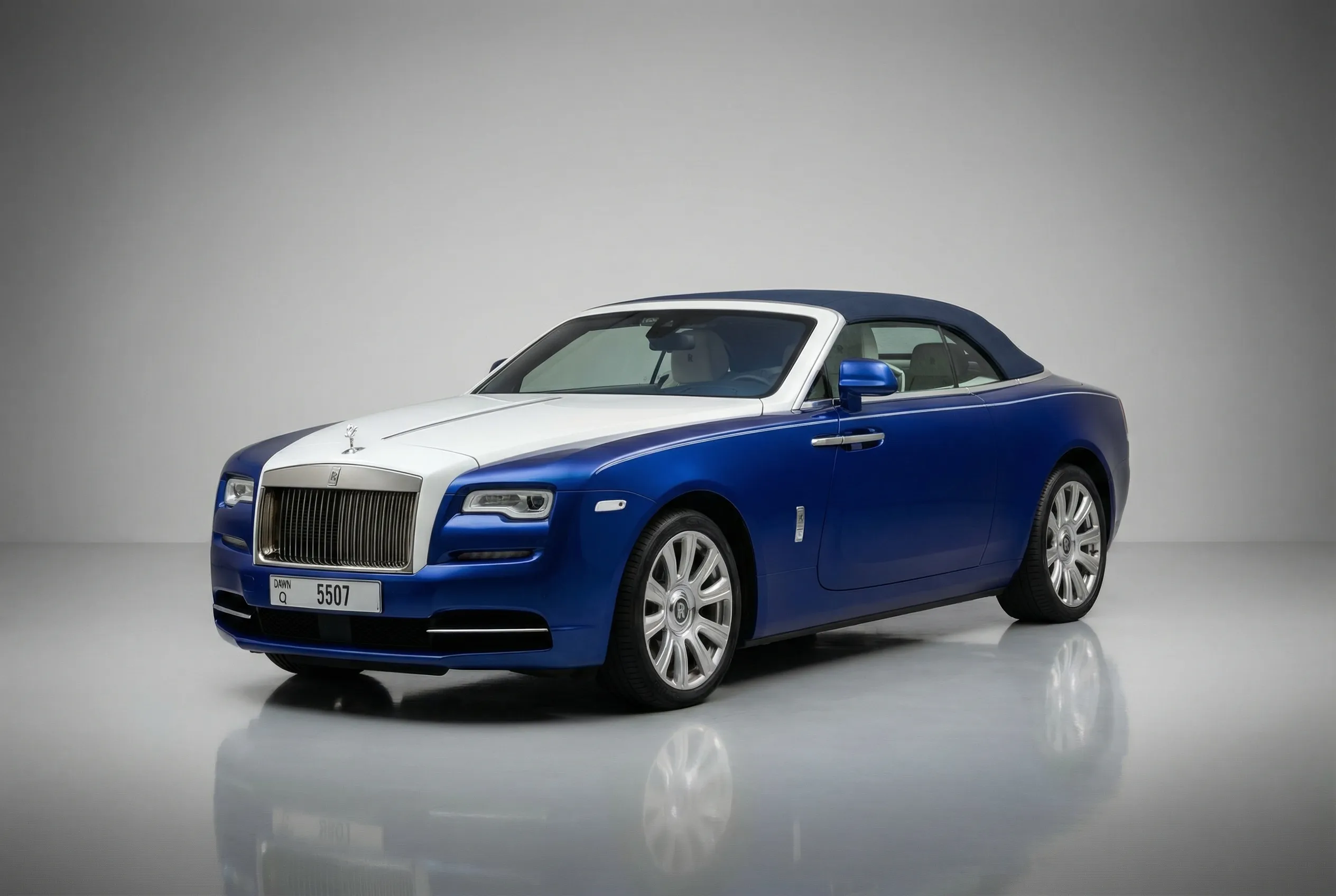Rolls Royce Dawn 2016 Blue rental in Dubai thumbnail 2