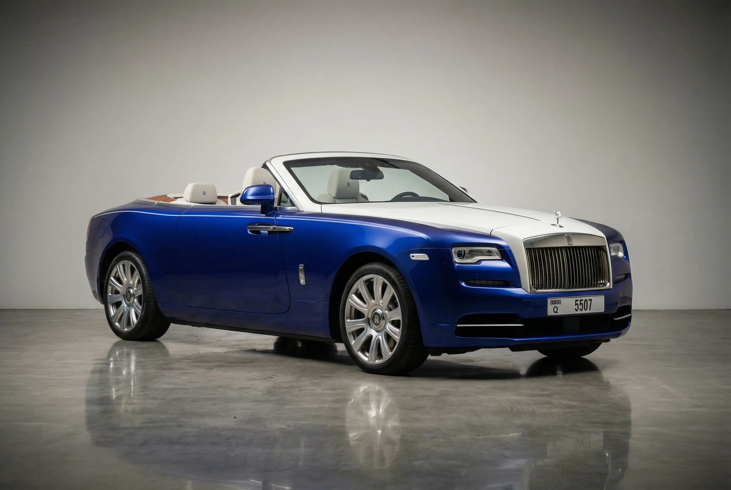 Rolls Royce Dawn 2016 Blue rental in Dubai thumbnail 3