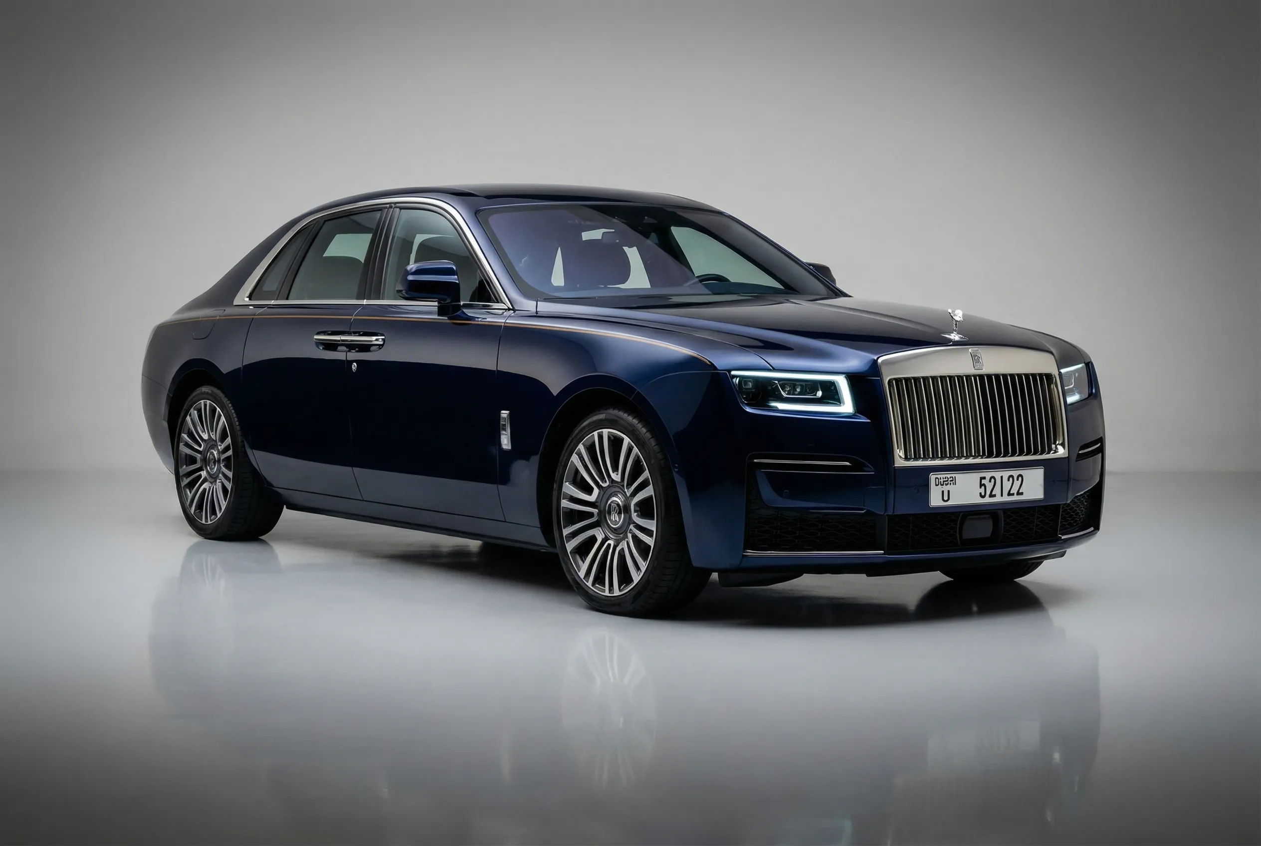 Rolls Royce Ghost 2024 Blue rental in Dubai thumbnail 2